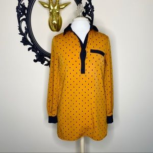 dv by Dolce Vita Burnt Orange Polka Dot Mini Dress